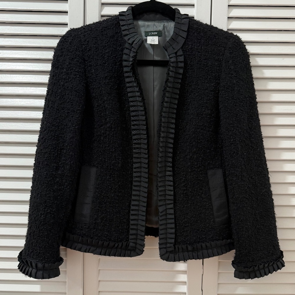 J. Crew Black Couture Like Jacket